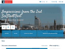 Tablet Screenshot of bremerhaven.de